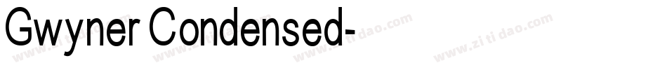 Gwyner Condensed字体转换